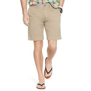 Polo Ralph Lauren Boating Shorts Flat Front Khaki